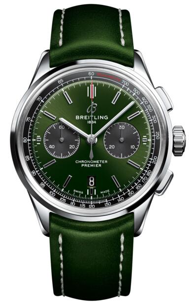 Review Breitling replica AB0118A11L1X1 Premier B01 Chronograph 42 Bentley British Racing Green Swiss movement - Click Image to Close